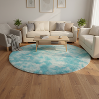 Tapis en peluche en polyester fabriqué à la machine, antidrapant, pour salon et chambre à coucher, tapis de prière, épaisseur, style moderne