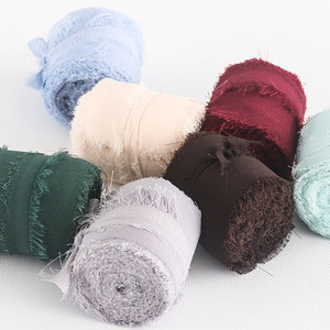 Được Làm Bằng Tay Số Lượng Lớn 1 Inch 2 Inch 3 Inch 4 Inch 10Cm Lilac Rìa Voan <span class=keywords><strong>Ribbon</strong></span> Với Rìa Cạnh - Product Image 6