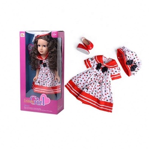 Muñeca americana de 18 pulgadas <span class=keywords><strong>para</strong></span> niñas, juguete realista de cuerpo reborn, bonito vestido, OEM - Product Image 5