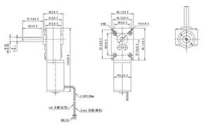 FT-58SGM31ZY-663K 12V 7rpm Compacte ontwerp rechthoekige DC-tandwielmotor gebruikt voor kattenbak - Product Image 2