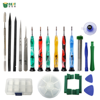 BESTOOL BST-122 Kit de réparation de téléphones portables OEM, jeu de tournevis d'ouverture CR-V, outil de démontage combiné pour iPhone, ordinateur portable, sac d'outils