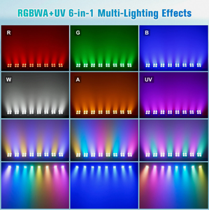 Wireless DMX512 Wifi 4x20W IP65 Waterproof LED Par Wash Light Battery Powered RGBWAUV 6in1 Uplights for <strong>DJ</strong> Stage Wedding Show - Product Image 6