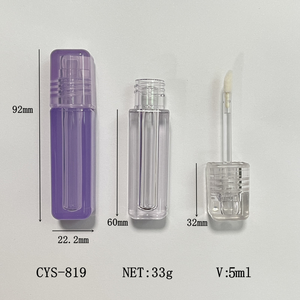 Tube de brillant à lèvres vide Tube de baume à lèvres rechargeable Transparent acrylique emballage cosmétique Tube de maquillage de voyage Portable - Product Image 5