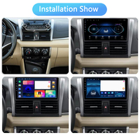 Double Din Android écran tactile universel 10 pouces voiture stéréo gps voiture lecteur multimédia pour Toyota VIOS Yaris 2013-2017