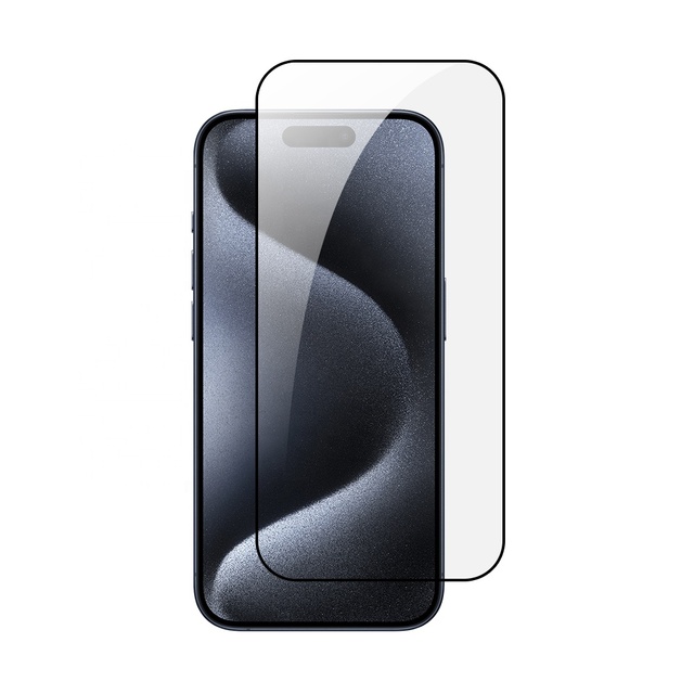 Unbreakable Matte Grade AAA 9H Hardness Full Glue Anti-Glare 0.33mm Tempered Glass Screen Protector for 15 Pro