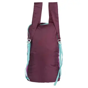 Vente en gros d'usine sac à dos de randonnée pliable petit sac à dos de voyage Oxford imperméable ultraléger avec logo personnalisé pliable