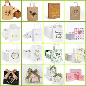 Sacs en papier kraft brun personnalisés fabriqués en Chine pour les sachets de graines de mariage - Product Image 6