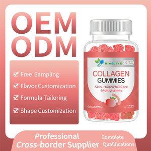 סוכריות גומי קולגן טבעוני הידרוליזט מותג פרטי (OEM) עם ביוטין, ויטמין <span class=keywords><strong>C</strong></span> ו-E לצמיחת שיער, הבהרת עור וחיזוק ציפורניים - Product Image 2
