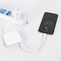 Nouveau câble de charge rapide rétractable 4 en 1 avec support de téléphone intégré, PD 60W, logo personnalisé, cadeau promotionnel pour événements d'entreprise