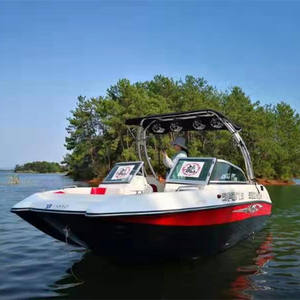Console latérale en fibre de verre rouge et noire pour <span class=keywords><strong>bateau</strong></span> de ski nautique sans <span class=keywords><strong>moteur</strong></span> - Product Image 2