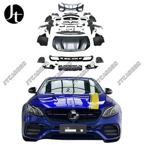 Kit corpo largo 1:1 per <span class=keywords><strong>2016</strong></span> + <span class=keywords><strong>Mercedes</strong></span> E classe <span class=keywords><strong>W213</strong></span> lifting E63S AMG paraurti anteriore auto griglia parafanghi cofano labbro posteriore - Product Image 2