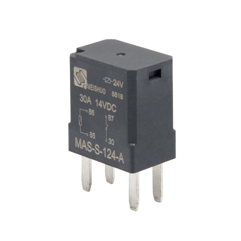 Meishuo MAS-S-124-A 12v 30a 4 Pin Car Auto Mini Relay 24v 20/30a Automotive Rele Auto Parts