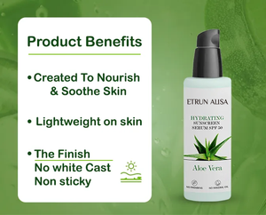 ETRUN ALISA Private Label naturale UV SPF 50 Aloe Vera idratante <span class=keywords><strong>crema</strong></span> <span class=keywords><strong>solare</strong></span> siero protezione <span class=keywords><strong>solare</strong></span> per il viso e il <span class=keywords><strong>corpo</strong></span> - Product Image 3