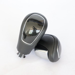 Ford Car Gear <b>Knob</b> Leather Chrome Plated All Black Ergonomic <b>Shift</b> <b>Knob</b> For Ford Vehicles - Product Image 1