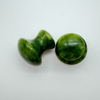 Foncé Xiuyan Jade Vert Champignon Vert Xiuyan Jade grattage Conseil Gua Sha Guasha Grattage Du Visage Outils De Massage