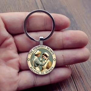 พวงกุญแจและสร้อยคอโลหะผสมทนทานพร้อมคำคมสำหรับพยาบาล เหมาะเป็นของขวัญสำหรับบุคลากรทางการแพทย์ - Product Image 4