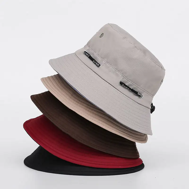 Cappelli di canapa di colore solido per la pesca all'aperto per il tempo libero cappelli di lusso per le donne protezione solare pieghevole bacino cappelli di lusso per gli uomini