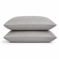 Housse de coussin en polyester brossé à fermeture enveloppe, couleur unie, pour la maison et la chambre, vente en gros, fabricant