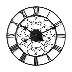 Reloj de pared minimalista y moderno, de 60Cm y 24 pulgadas, de Metal antiguo, redondo y grande, estilo <span class=keywords><strong>español</strong></span>, para exteriores - Product Image 6