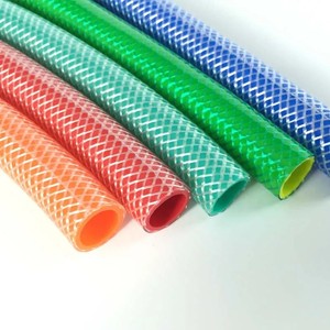 3/4 inç Örgülü Yüksek Basınçlı Dayanıklı Esnek 50 Metre PVC Bahçe Hortumu Polyester Elyaf Takviyeli Sulama Hortumu - Product Image 4