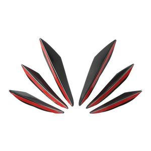 6 pièces Universelles pour Pare-chocs Avant : Lame de Décoration, Diffuseur, Ailerons, Spoiler de Carrosserie, Canards, Lame de Spoiler Inférieure, Décoration Canard pour Tuning Automobile - Product Image 1