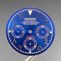 Nouveaux accessoires de montre : Cadran VK63 avec chronographe à trois aiguilles, design 29,5 mm, chiffres arabes et six aiguilles VK