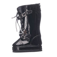 Bottes à chaîne noires de 18 pouces pour poupée