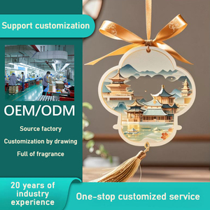 Pendentif <span class=keywords><strong>d</strong></span>ésodorisant pour voiture en papier durable, motif dessin animé, parfum freesia, longue durée, pour intérieur - Product Image 6