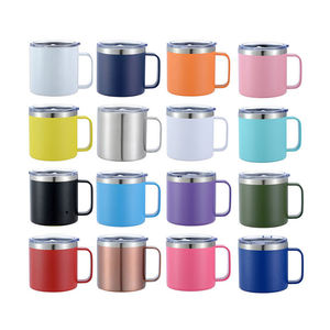 Gobelet isotherme en acier inoxydable à double paroi de 14 oz avec logo personnalisé, avec poignée pour <span class=keywords><strong>le</strong></span> <span class=keywords><strong>camping</strong></span> et les voyages, matériau en verre - Product Image 6