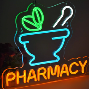 Enseignes néon <span class=keywords><strong>LED</strong></span> haute performance pour pharmacies, étanches, pour extérieur, décoration néon pour pharmacies, couleurs bleu, vert, jaune, blanc chaud, en plastique - Product Image 5