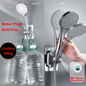 Upgrade Self-Adhesive Adjustable Shower Holder <b>Bracket</b> Wall Mount <b>Bracket</b> Handheld Shower Head Holder - Product Image 4