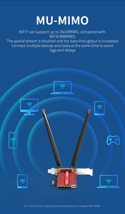 COMFAST WiFi 7 беспроводной адаптер Pcie Bluetooth 5,4 802.11be RGB light BE200 сетевая карта трехдиапазонный - Product Image 5