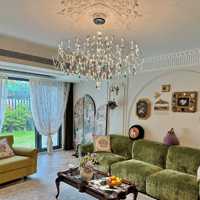 Lustre LED en cristal de style moderne, hauteur réglable, pour mariage, salon, salle à manger, villa, luminaire suspendu Firefly