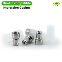 Dio-UF Implant Impression Coping Transfer Closed Tray Technique Metal Transfer Coping Multi-Unit Butée pour la guérison et la numérisation