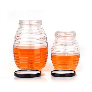 Botella de cristal transparente con forma de panal, tarro de miel con tapa de metal, 70ml, 180ml, 380ml, 730ml, gran oferta - Product Image 4