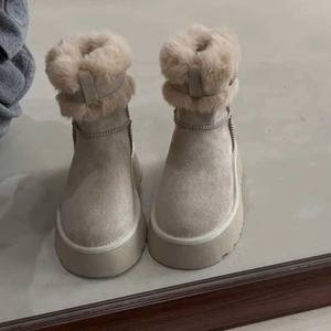 Chaussures en coton à plateforme d'été pour femmes Bout rond Manchette Boucle en métal Bottes de neige Antidérapantes - Product Image 2