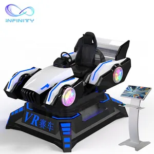 ใหม่มาถึง3 Dofขับรถเครื่องเสมือนจริงขี่รถจำลองเกม9D VR Racing