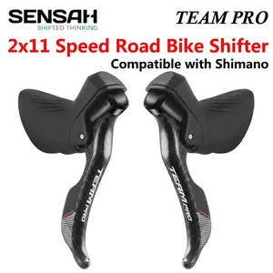 Manettes de vélo de route SENSAH STI 2x7 2x8 2x9 2x10 2x11 vitesses, levier de frein, dérailleur compatible avec <span class=keywords><strong>Shimano</strong></span> Claris <span class=keywords><strong>Sora</strong></span> 105 - Product Image 6