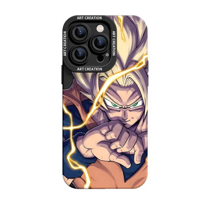 Capa de silicone para celular, capa macia de silicone com desenho de anime para o celular, série 15 14 13 12 11 x 8, capa personalizada em TPU à prova de choque