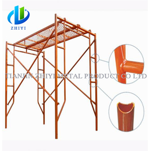 Marco <span class=keywords><strong>de</strong></span> andamio para construcción civil edificio galvanizado usado q235 acero móvil andamio Torre Equipo Conjunto y herramientas - Product Image 3