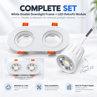 Module de projecteur LED à intensité variable 7W, AC120V, 2700K à 1800K, pour lampe de plafond, remplacement GU10 MR16