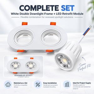 Module de projecteur LED à intensité variable 7W, AC120V, 2700K à 1800K, pour lampe de plafond, remplacement GU10 MR16 - Product Image 1