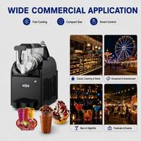 Machine à slushie de comptoir en acier inoxydable, 1 réservoir 3L, petite capacité, pour boissons glacées, avec bac d'égouttement amovible, pour food truck et kiosque