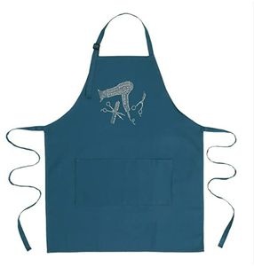 Tablier de chef avec logo personnalisé, couleur noire avec poches - Product Image 4