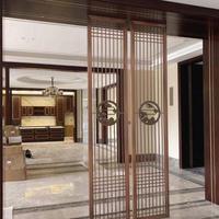 Paravent décoratif personnalisable en laiton et bronze, résistant aux UV et à la rouille, facile à installer pour la maison, l'hôtel, le balcon, la terrasse, la villa