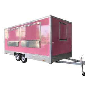 Nhượng bộ vuông Pizza TACO trang bị đầy đủ thực phẩm xe tải di động thức ăn nhanh BBQ thức ăn nhanh Trailer với trang bị nhà bếp