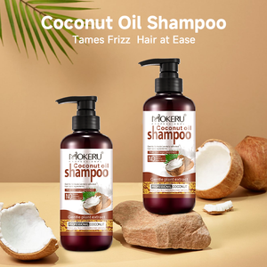Shampoo à l'huile de noix de coco MOKERU professionnel, hydratant et réparateur pour cheveux secs et abîmés, contrôle des frisottis, qualité salon, marque privée, 500 ml - Product Image 3