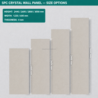 Vente flash - Panneaux muraux de salle de bain modernes en SPC, imperméables et ignifuges, pour la décoration intérieure des murs