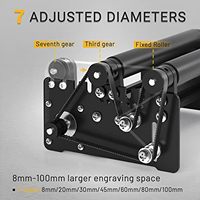 Module rotatif laser ORTUR YRR2.0 2023 pour gravure laser 360° sur l'axe Y, idéal pour l'objectif de gravure d'objets cylindriques et de canettes