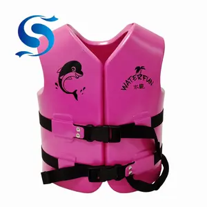 Gilet da nuoto per bambini di 2-6 anni cintura in vita regolabile gilet a manica d'acqua giubbotto galleggianti giubbotti di salvataggio per bambini